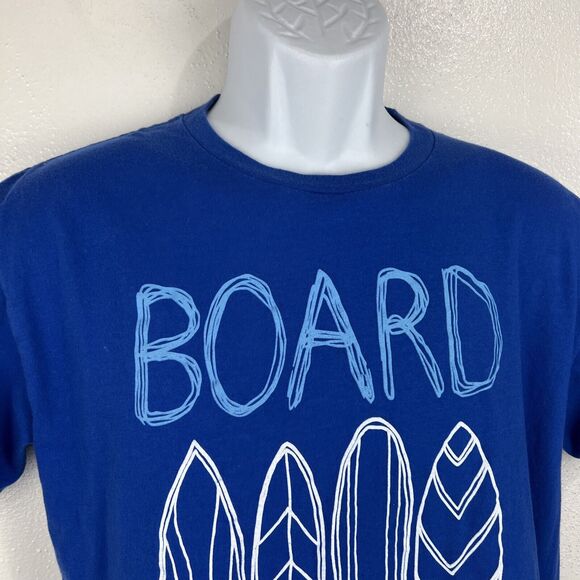 Ocean Current Shirt Youth Extra Large Blue Short Sleeve Surf Board Meeting Tee - Picture 4 of 9